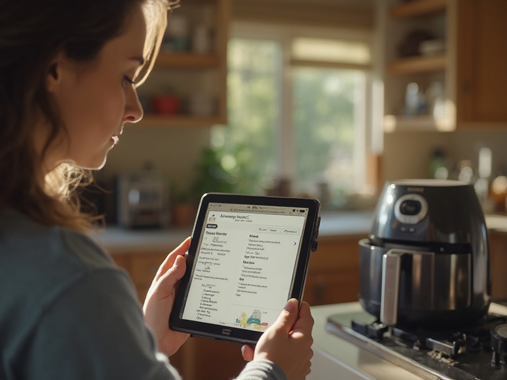 airfryer.club App auf Tablet