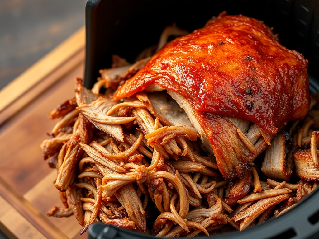 Airfryer Pulled Pork – zartes, würziges Schweinefleisch aus der Heißluftfritteuse