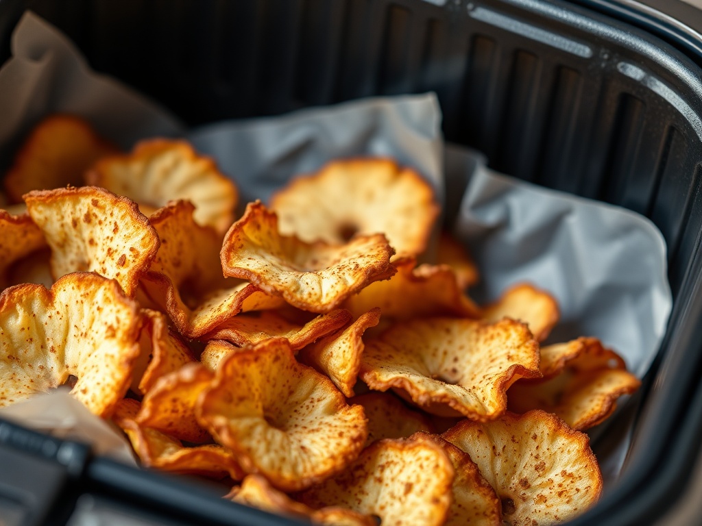 Apfelchips im Airfryer
