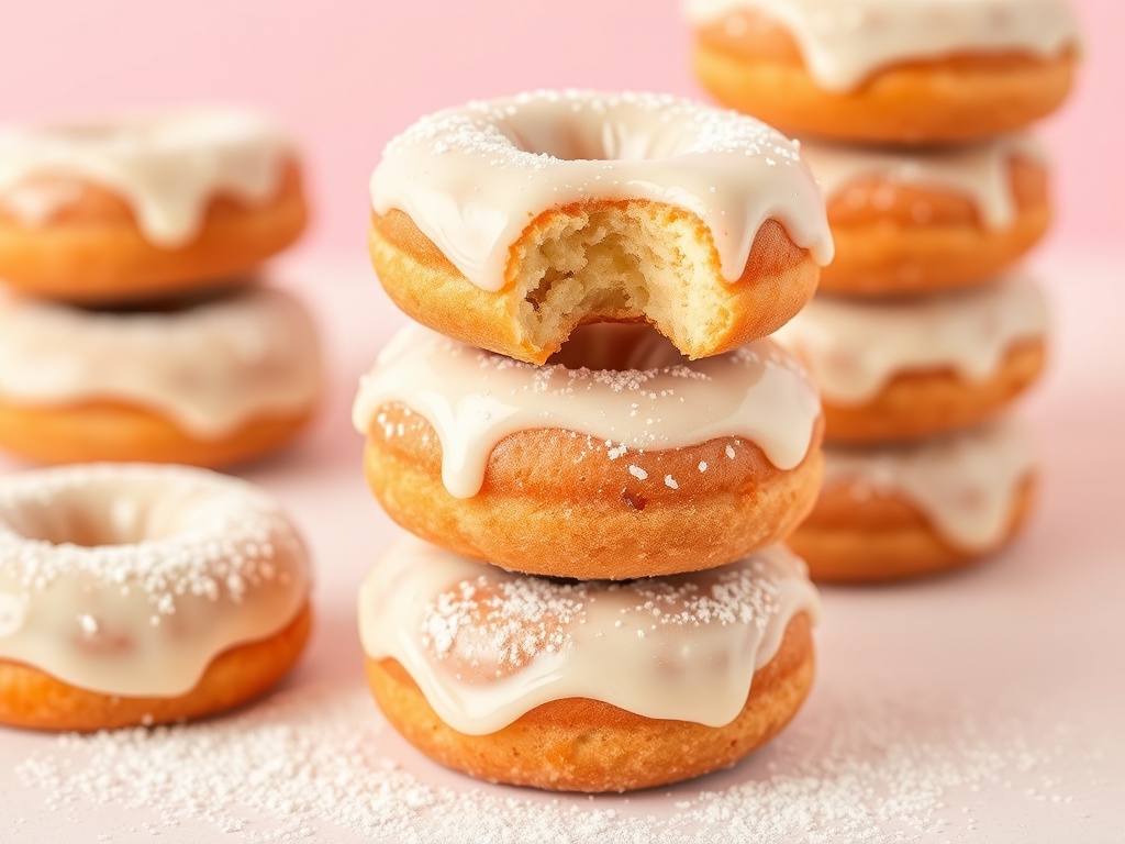 Mini-Donuts mit Zuckerglasur aus dem Airfryer