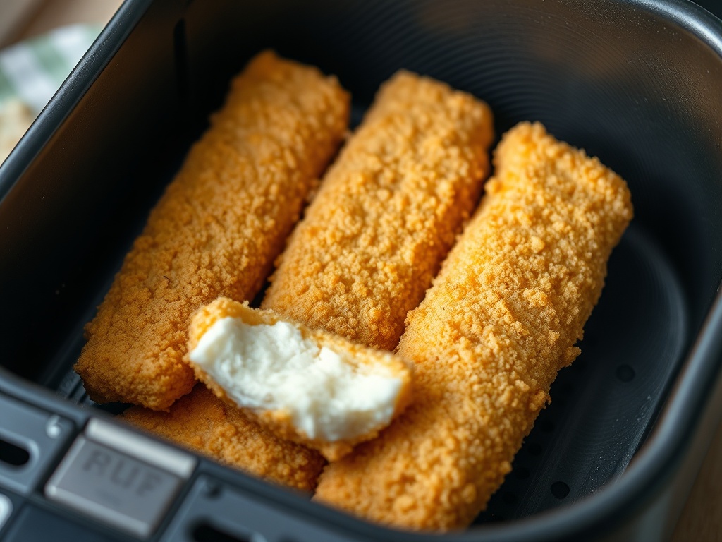 Selbstgemachte Fischstäbchen aus dem Airfryer mit Remoulade