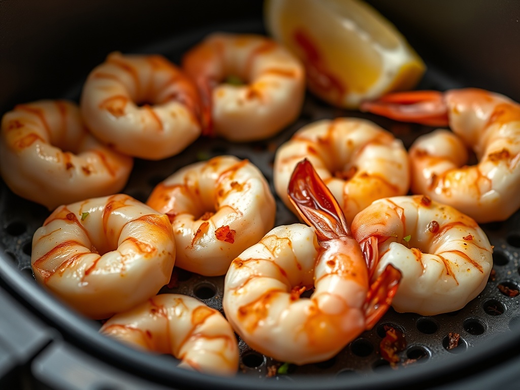 Garnelen mit Chili-Butter im Airfryer