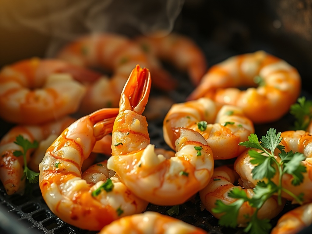 Knoblauch-Garnelen aus dem Airfryer