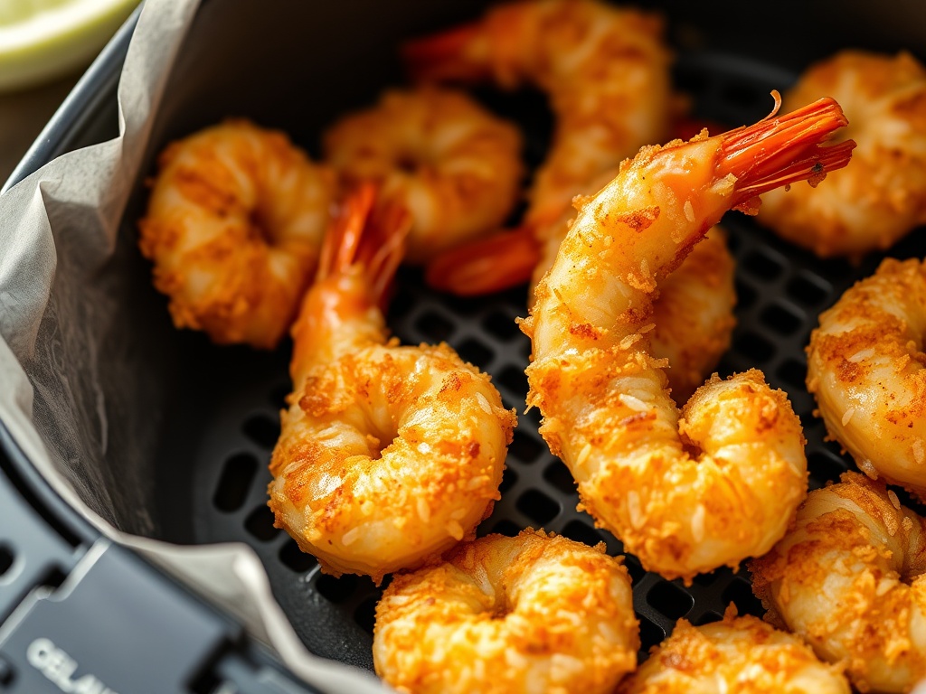Kokos-Garnelen im Airfryer