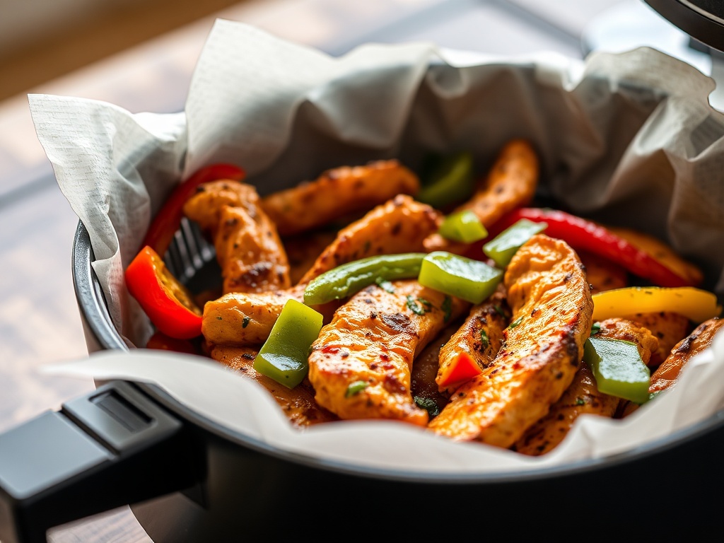 Hähnchen Fajitas im Airfryer