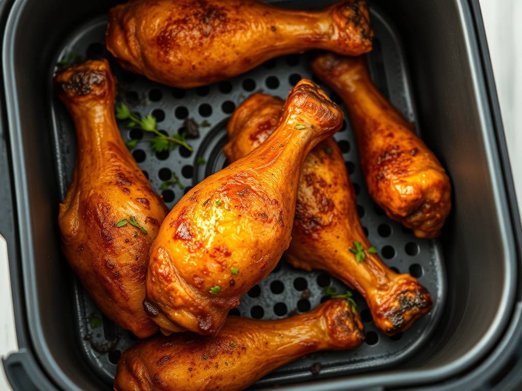 Hähnchenschenkel im Airfryer
