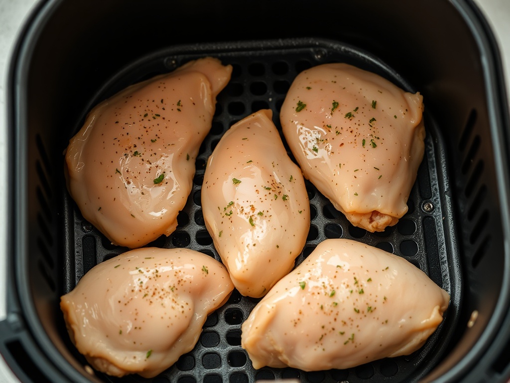 Hähnchenbrust-Scheiben Batch aus dem Airfryer