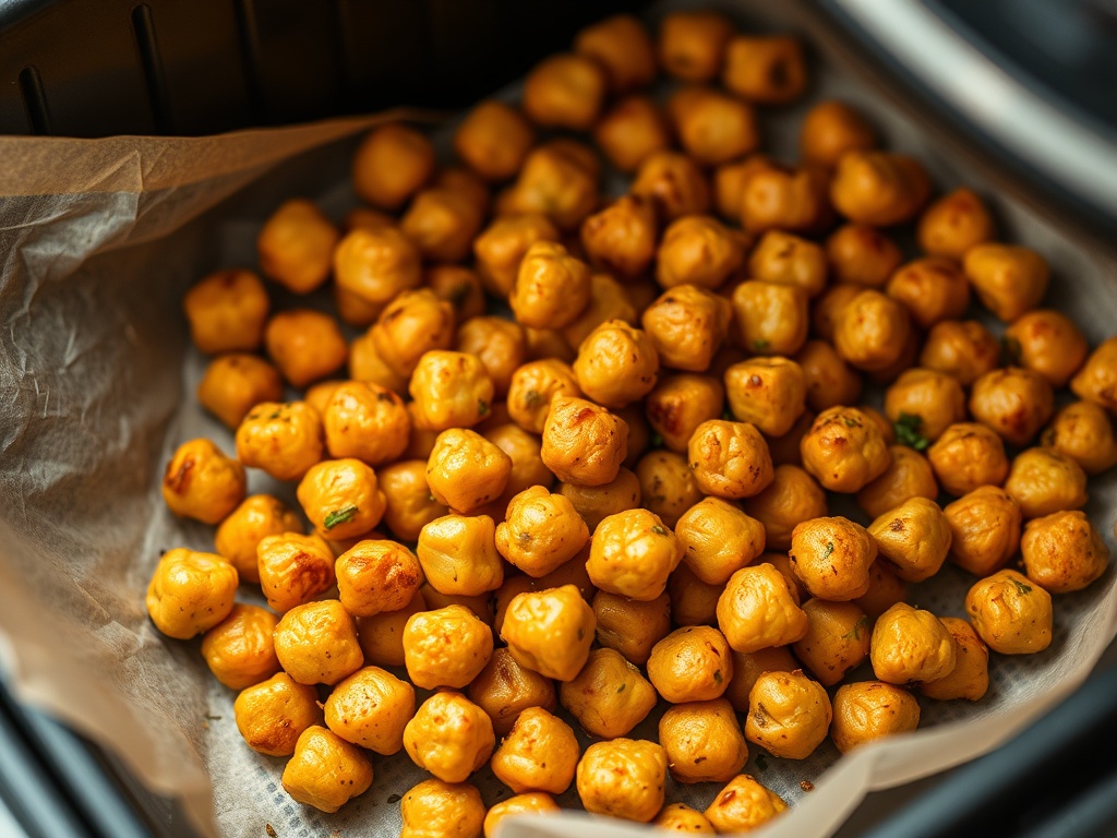 Kichererbsen-Batch im Airfryer