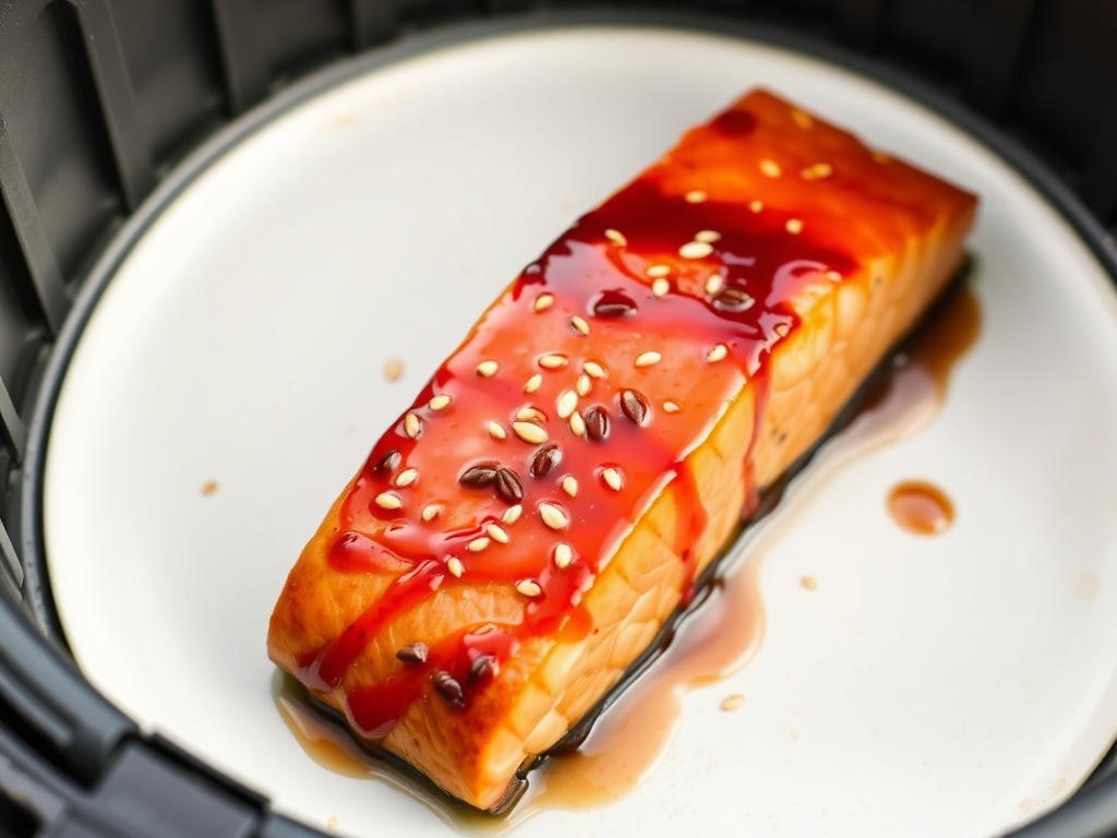 Lachs Teriyaki im Airfryer