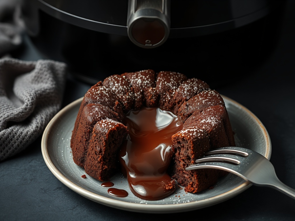 Schokoladen-Lava-Cake aus dem Airfryer