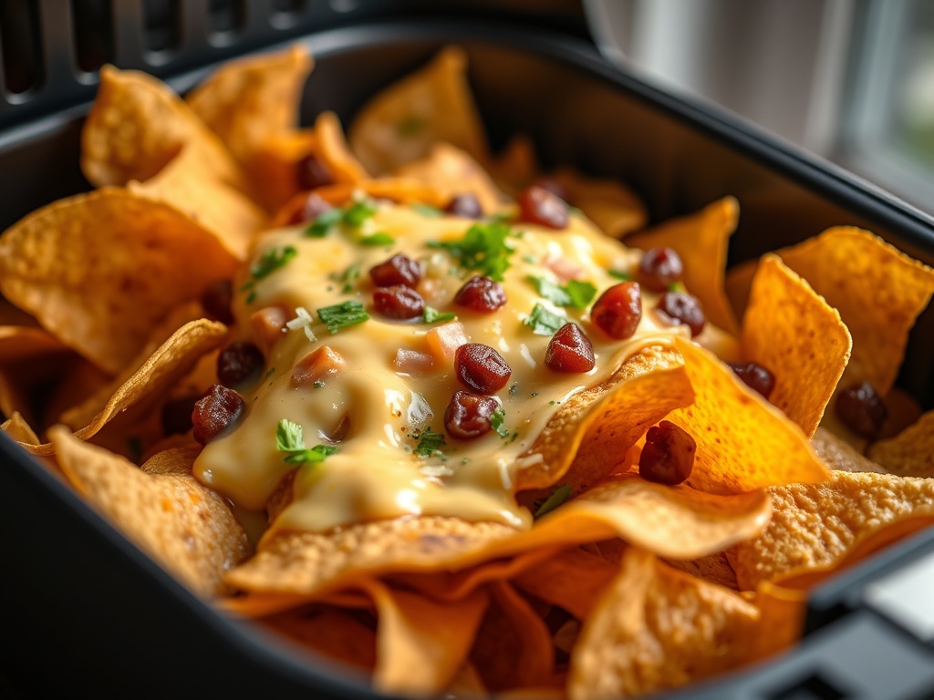 Knusprige Nachos im Airfryer