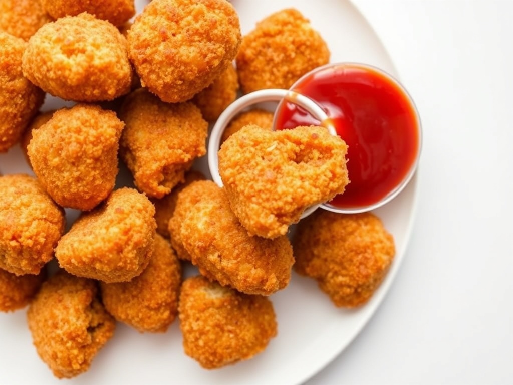 Selbst gemachte Hähnchennuggets aus dem Airfryer