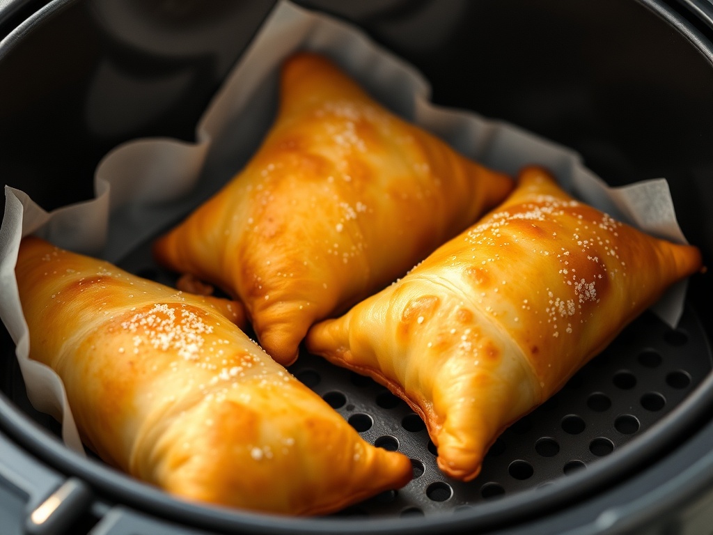 Herzhafte Teigtaschen im Airfryer