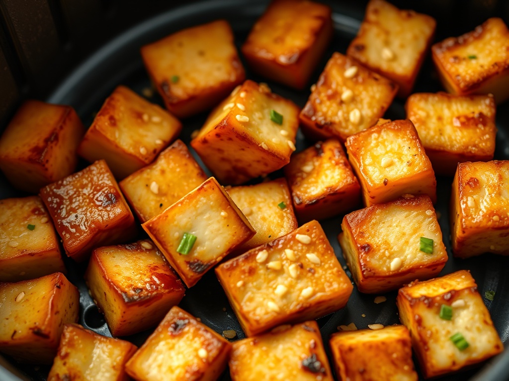 Knuspriger Tofu aus dem Airfryer