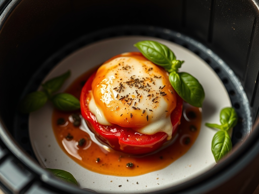 Gebackene Tomaten mit Mozzarella