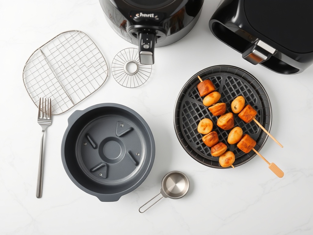 Airfryer Zubehör Flat Lay
